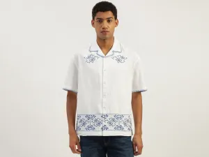 Oversized Fit Resort Collar Floral Shirt