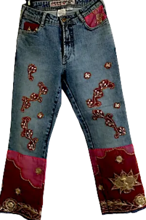 Parasuco Extreme Fit  Adorned/Embellished Jeweled Cult Denim