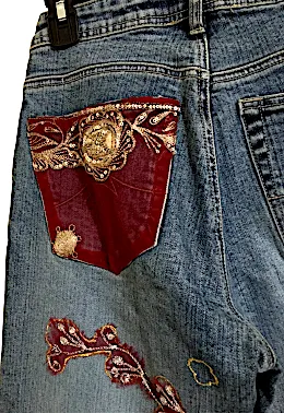 Parasuco Extreme Fit  Adorned/Embellished Jeweled Cult Denim
