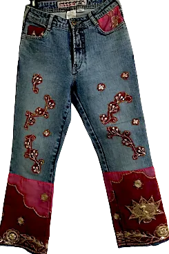 Parasuco Extreme Fit  Adorned/Embellished Jeweled Cult Denim