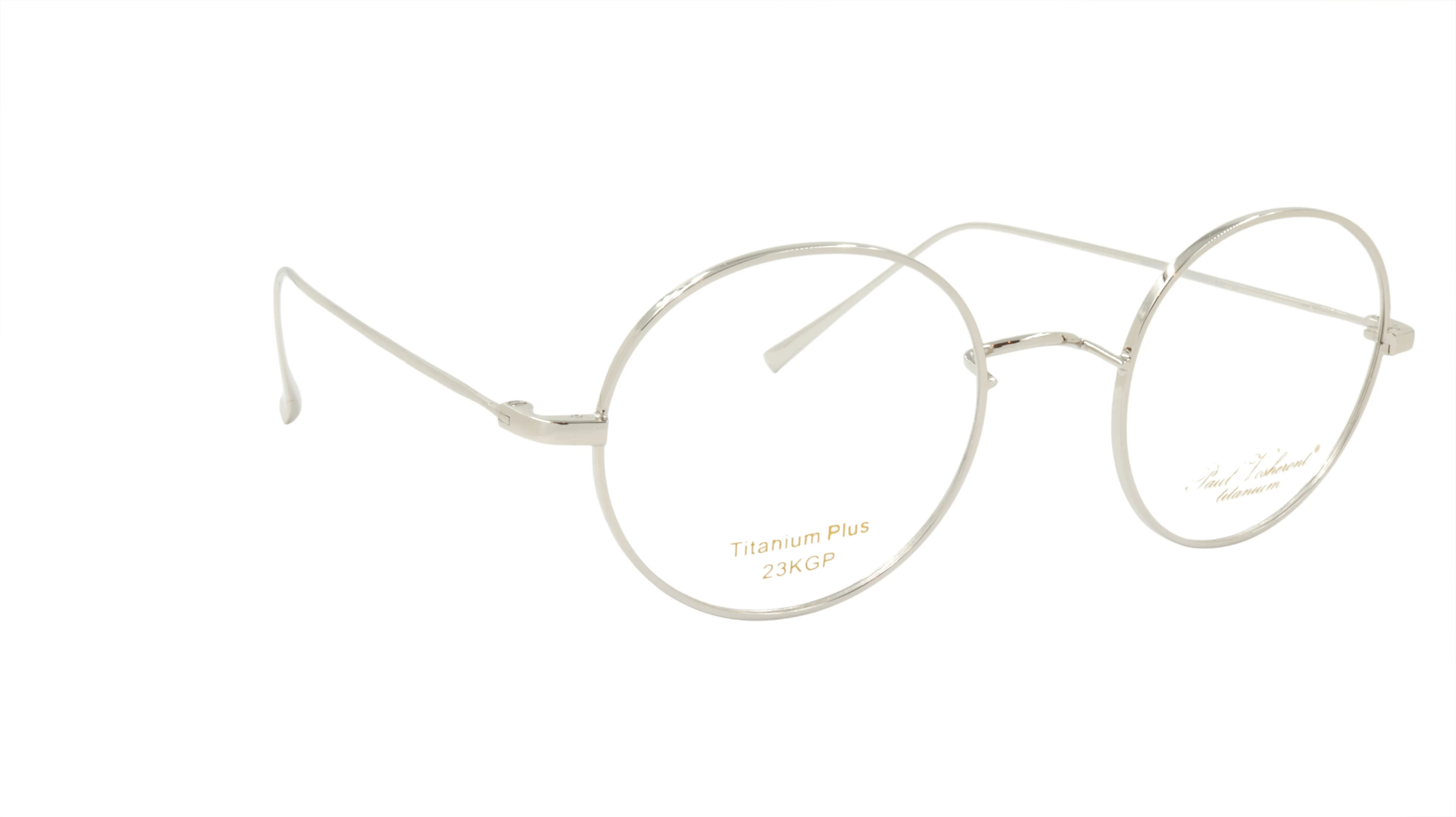 Paul Vosheront Round Silver Metal Optical Frame PV501 C2