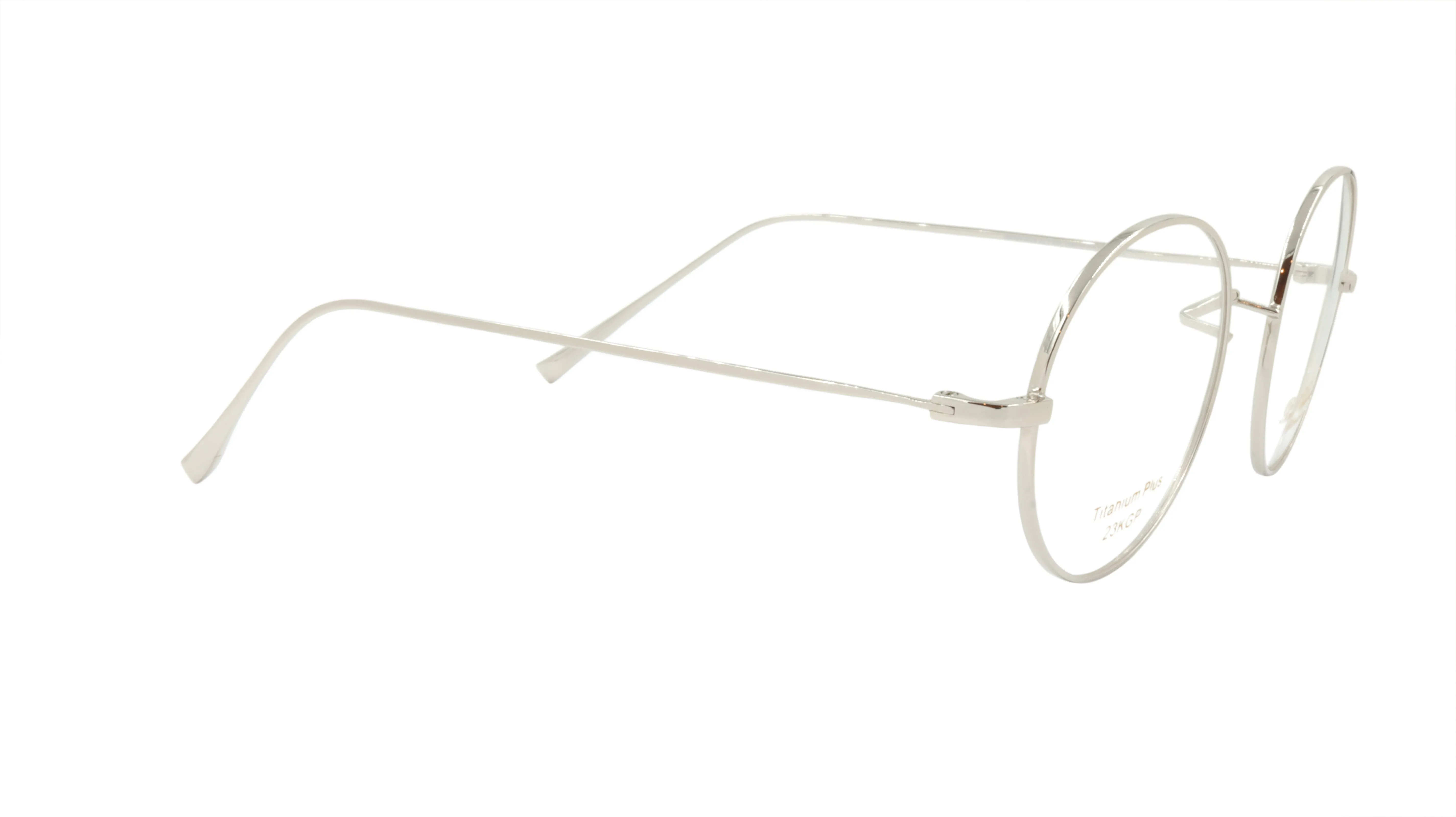 Paul Vosheront Round Silver Metal Optical Frame PV501 C2