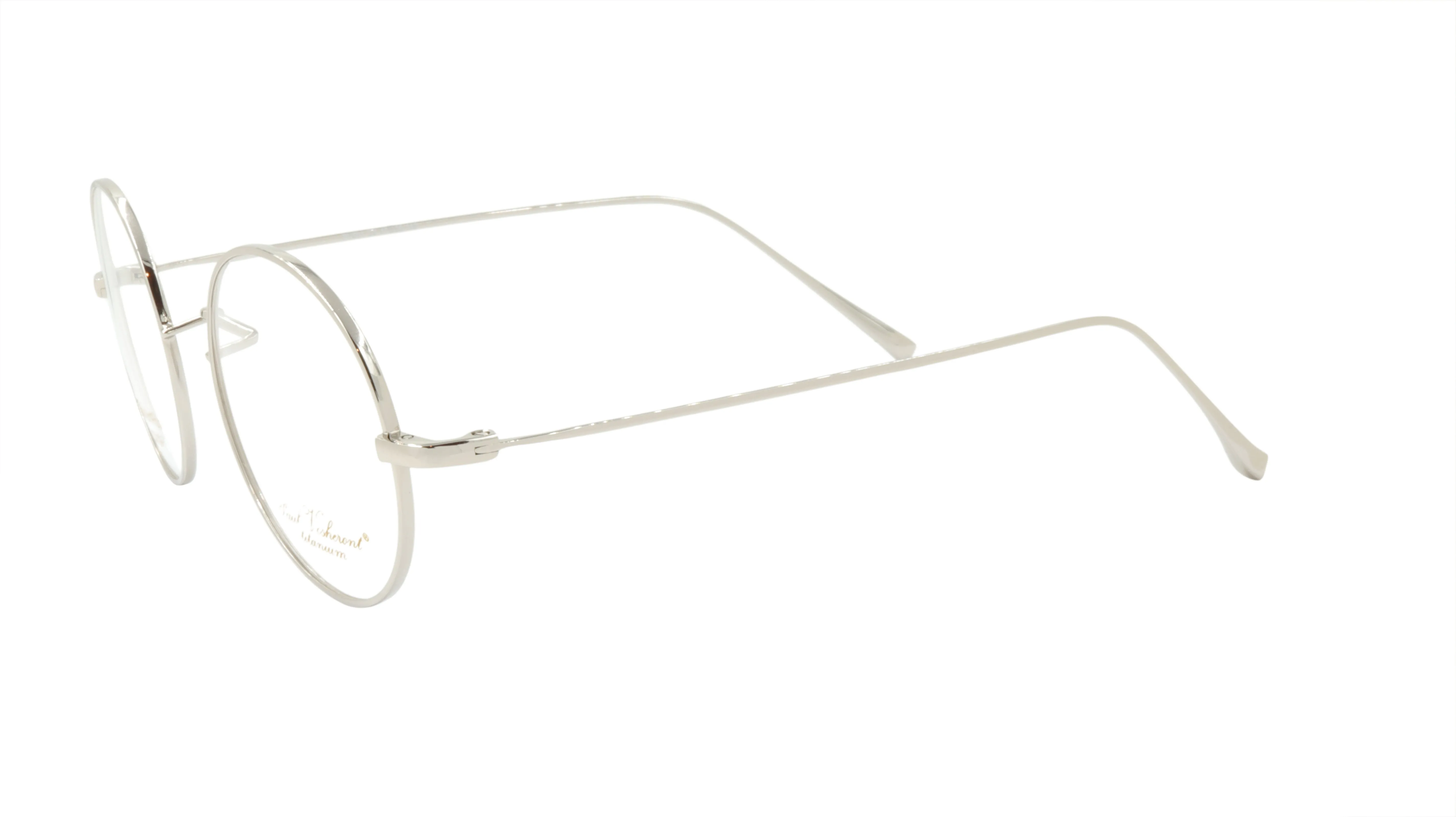 Paul Vosheront Round Silver Metal Optical Frame PV501 C2