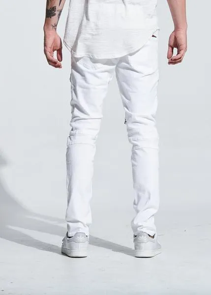 Pete Biker Denim (White)