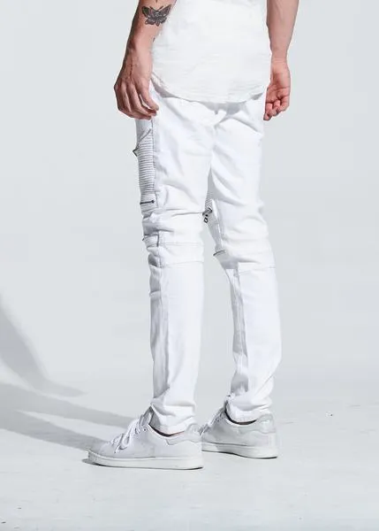 Pete Biker Denim (White)