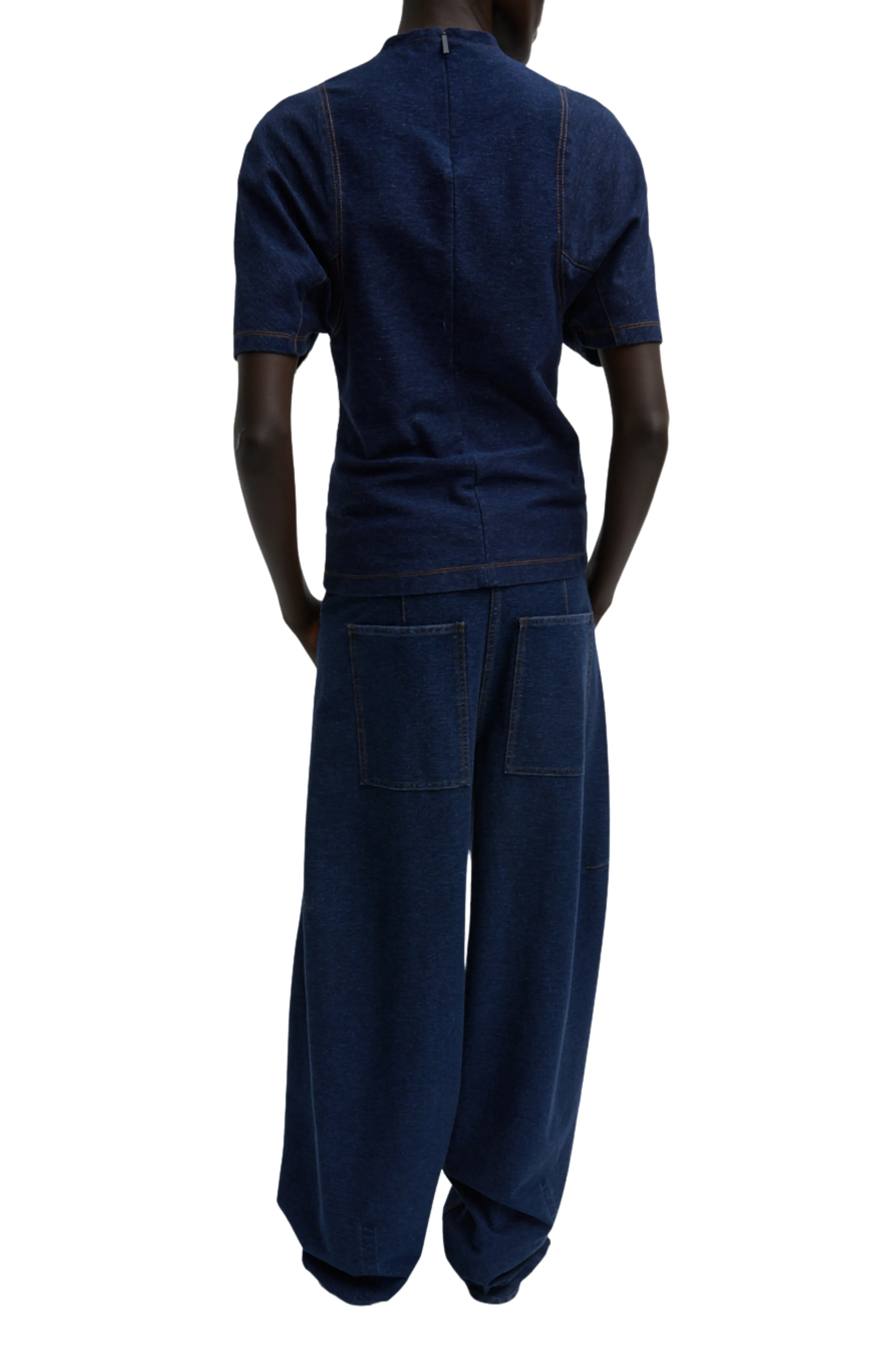 Petite Indigo Knit Sid Jean