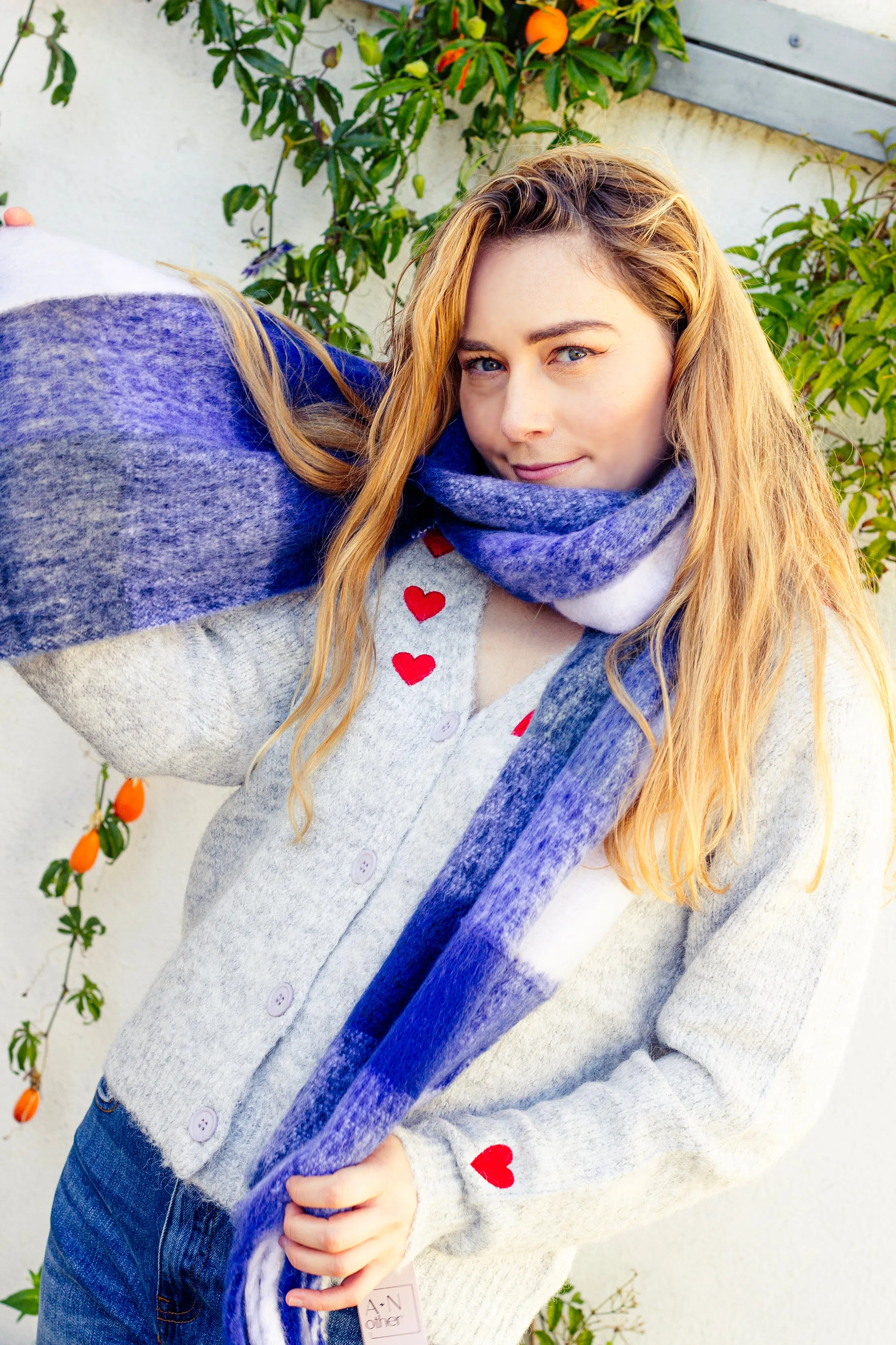 Plaid Warm Wrap Scarf
