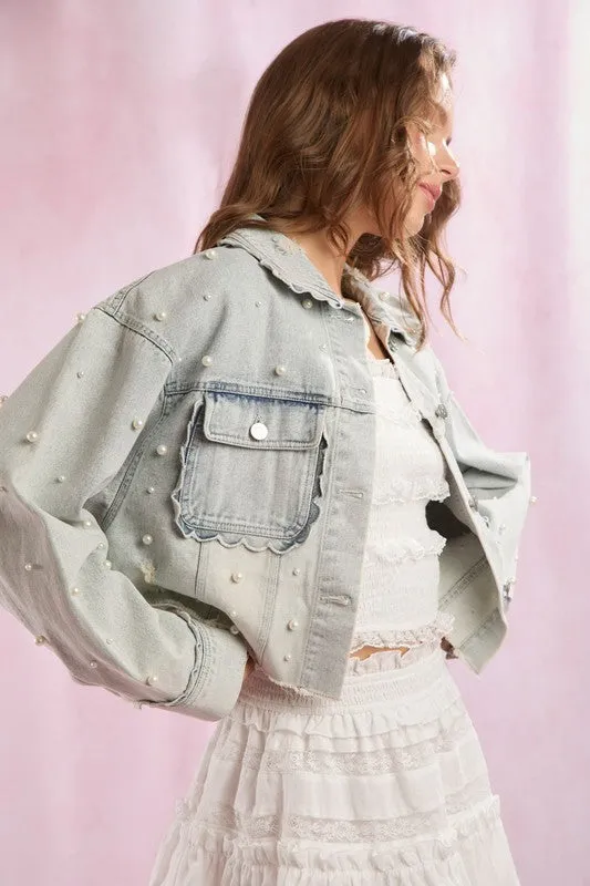 PLC104 - SCALLOP DENIM JACKET