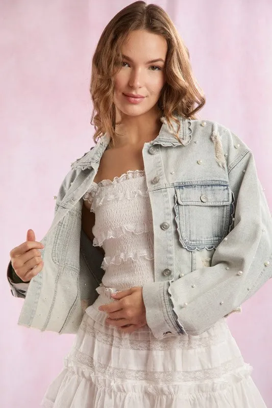 PLC104 - SCALLOP DENIM JACKET