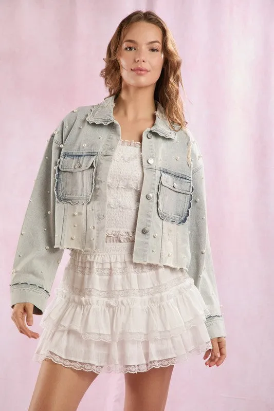 PLC104 - SCALLOP DENIM JACKET