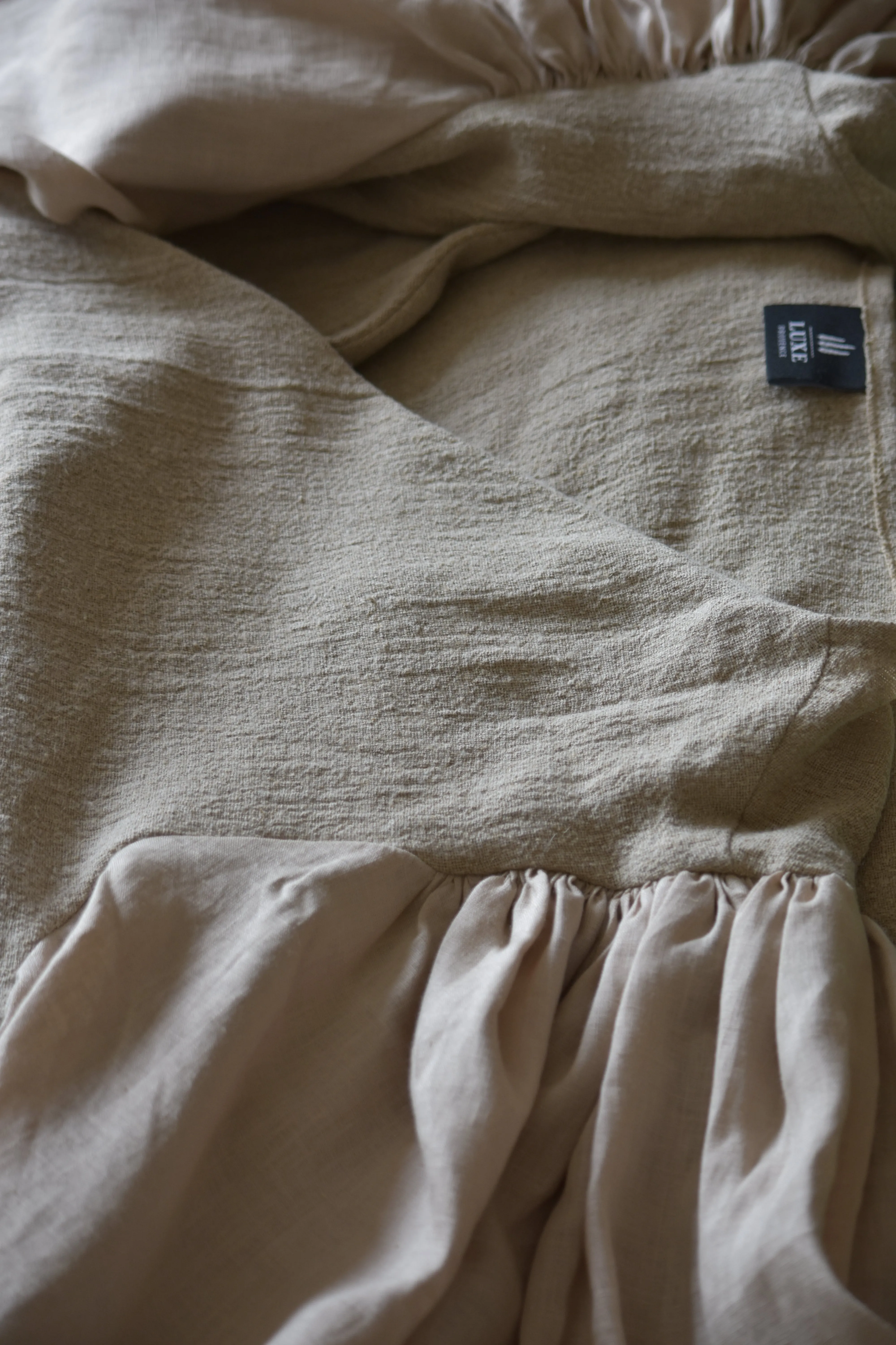 Poet Dress in Natural Linen