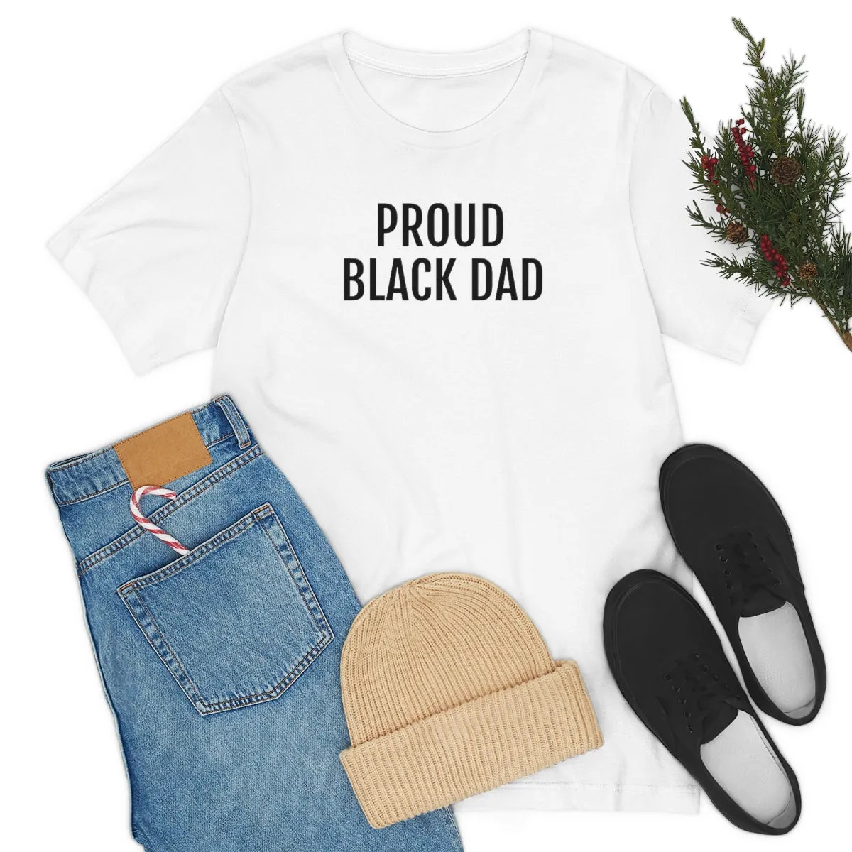Proud Black Dad - Unisex Jersey Short Sleeve Tee