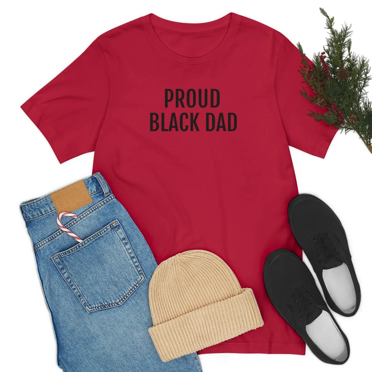 Proud Black Dad - Unisex Jersey Short Sleeve Tee