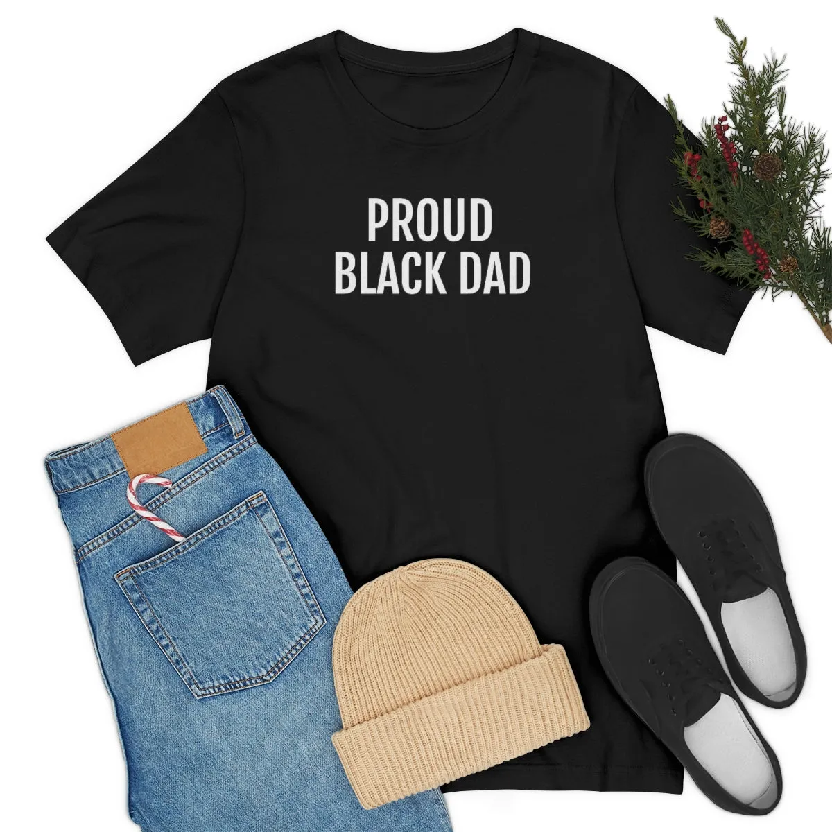 Proud Black Dad - Unisex Jersey Short Sleeve Tee