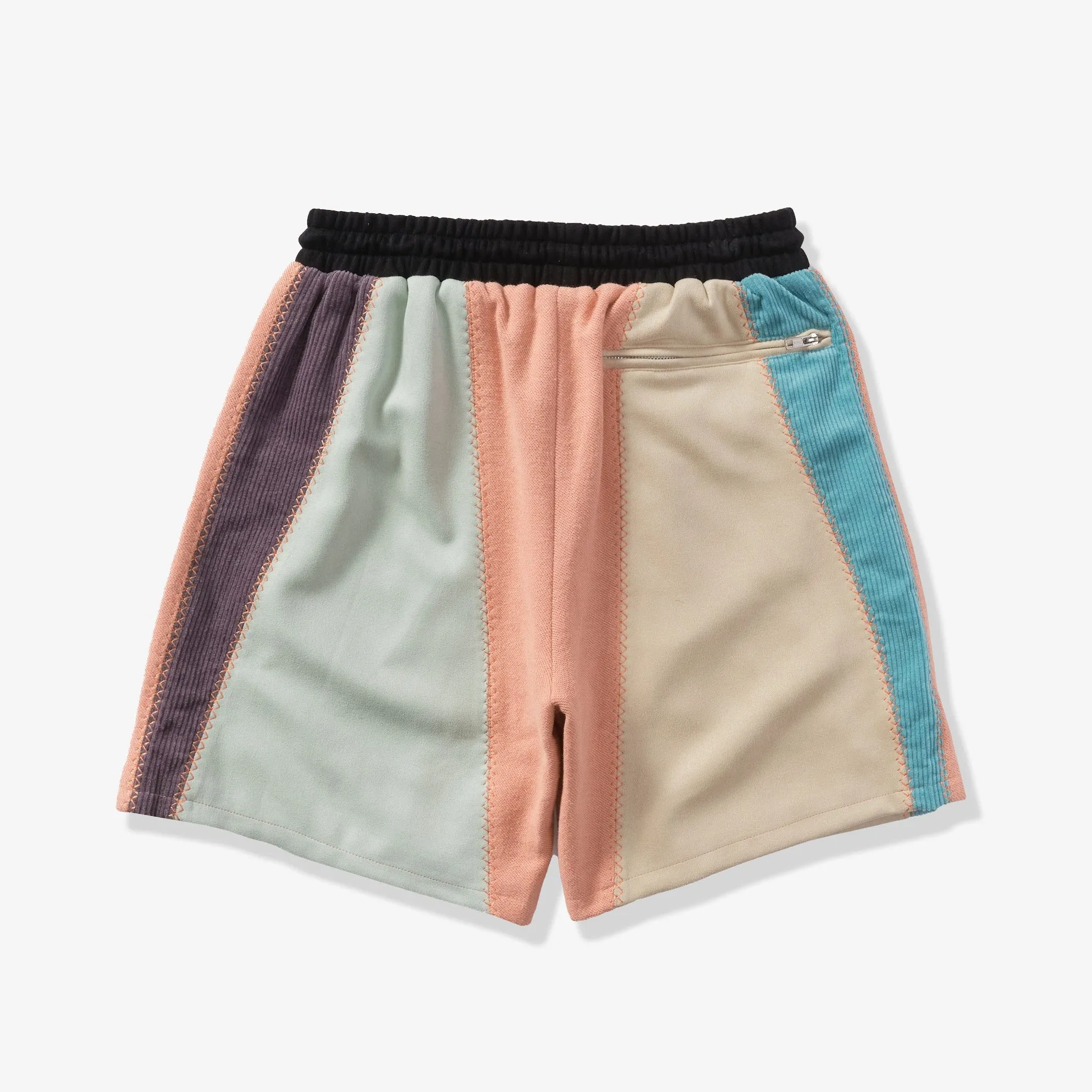 "Slicer" Panel Shorts (coral/mint)