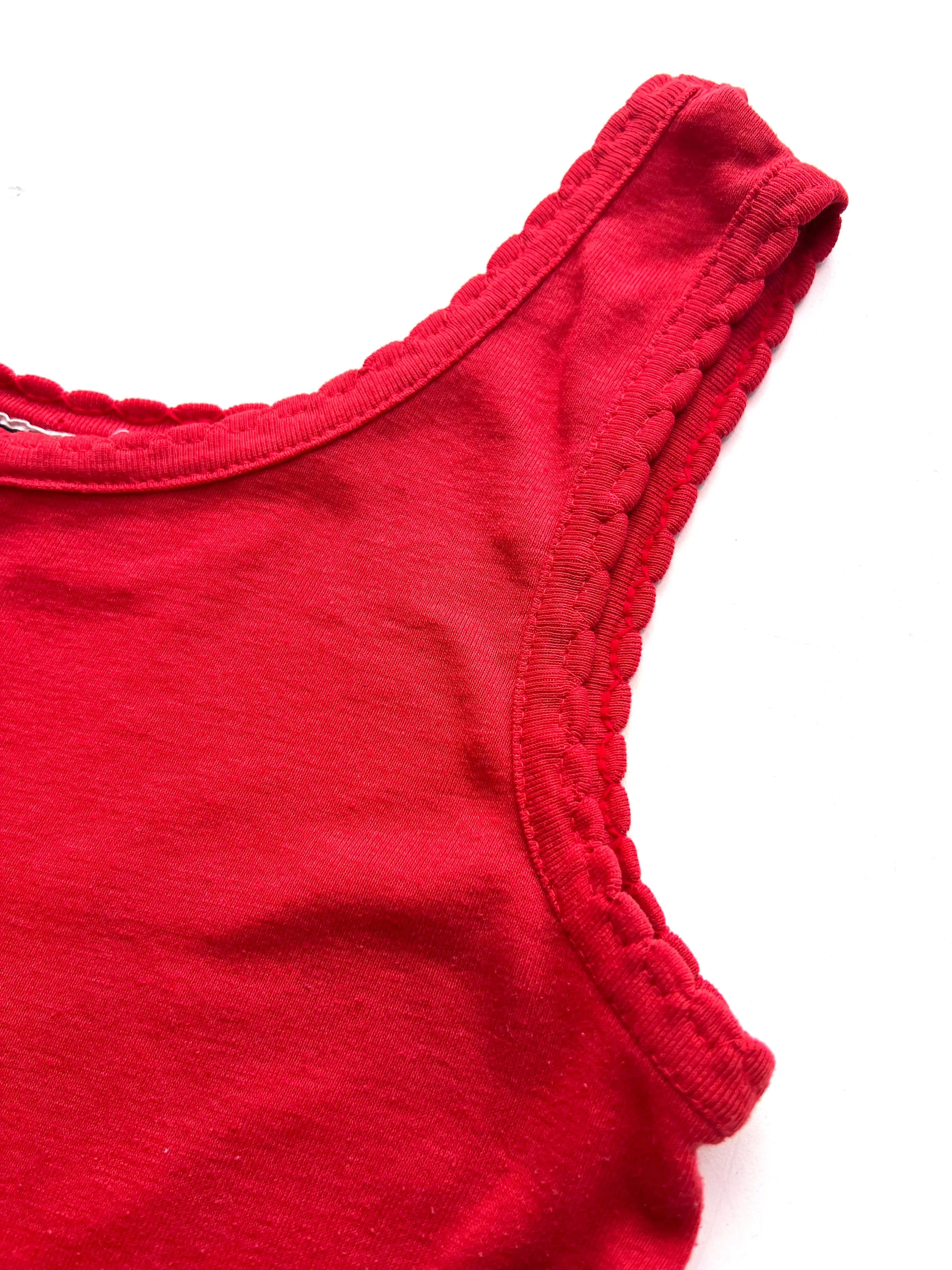 Red Cotton Tank