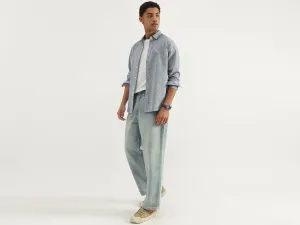 Regular Fit Spread Collar Micro Checkered Shirt