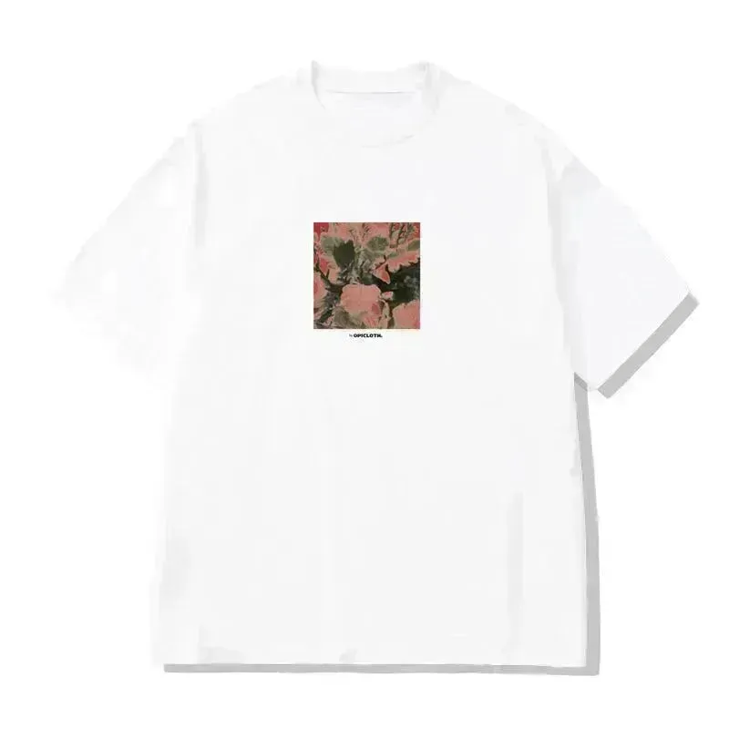 Retro Floral Print Short Sleeve Tee