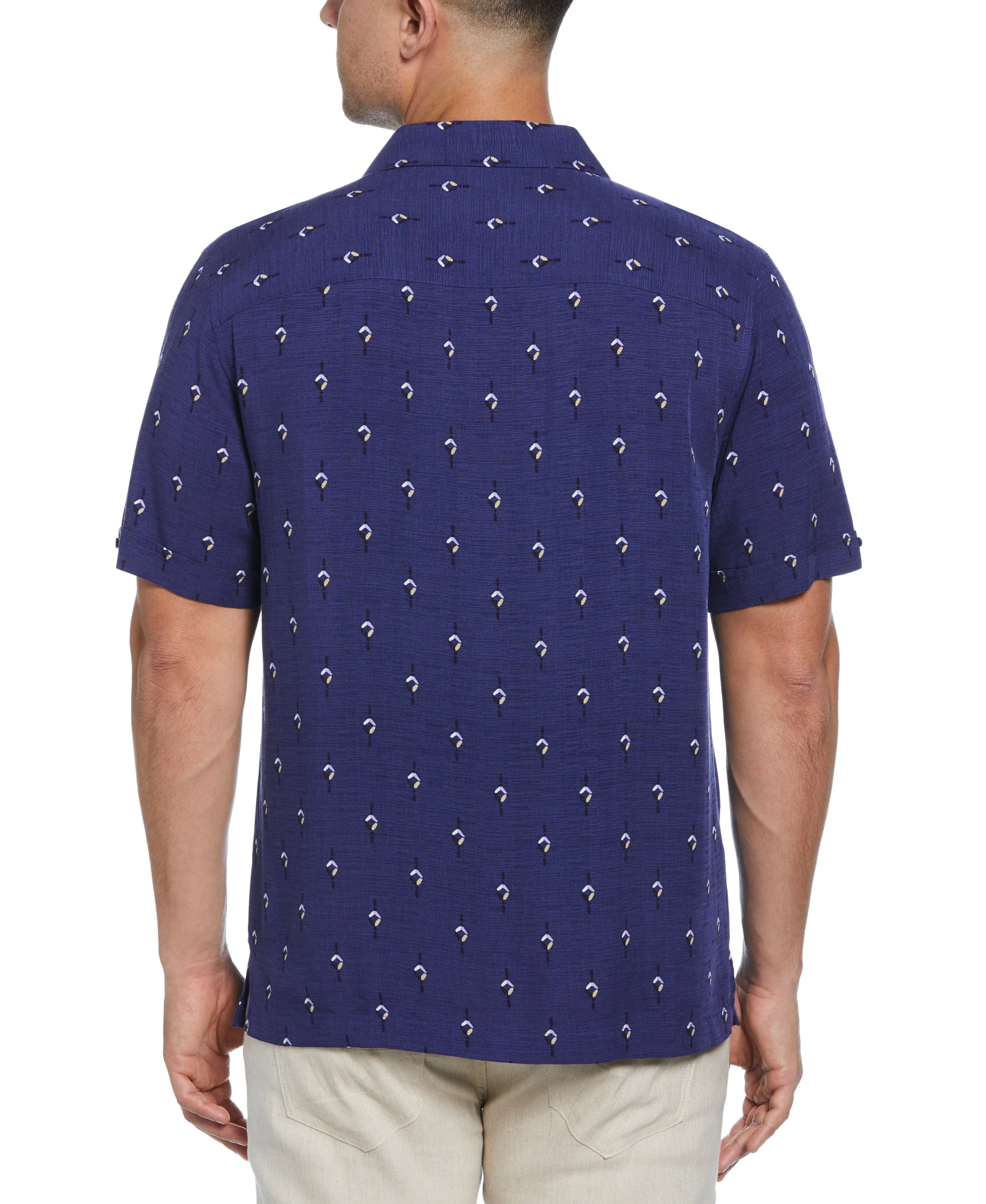 Retro Geometric Print Shirt