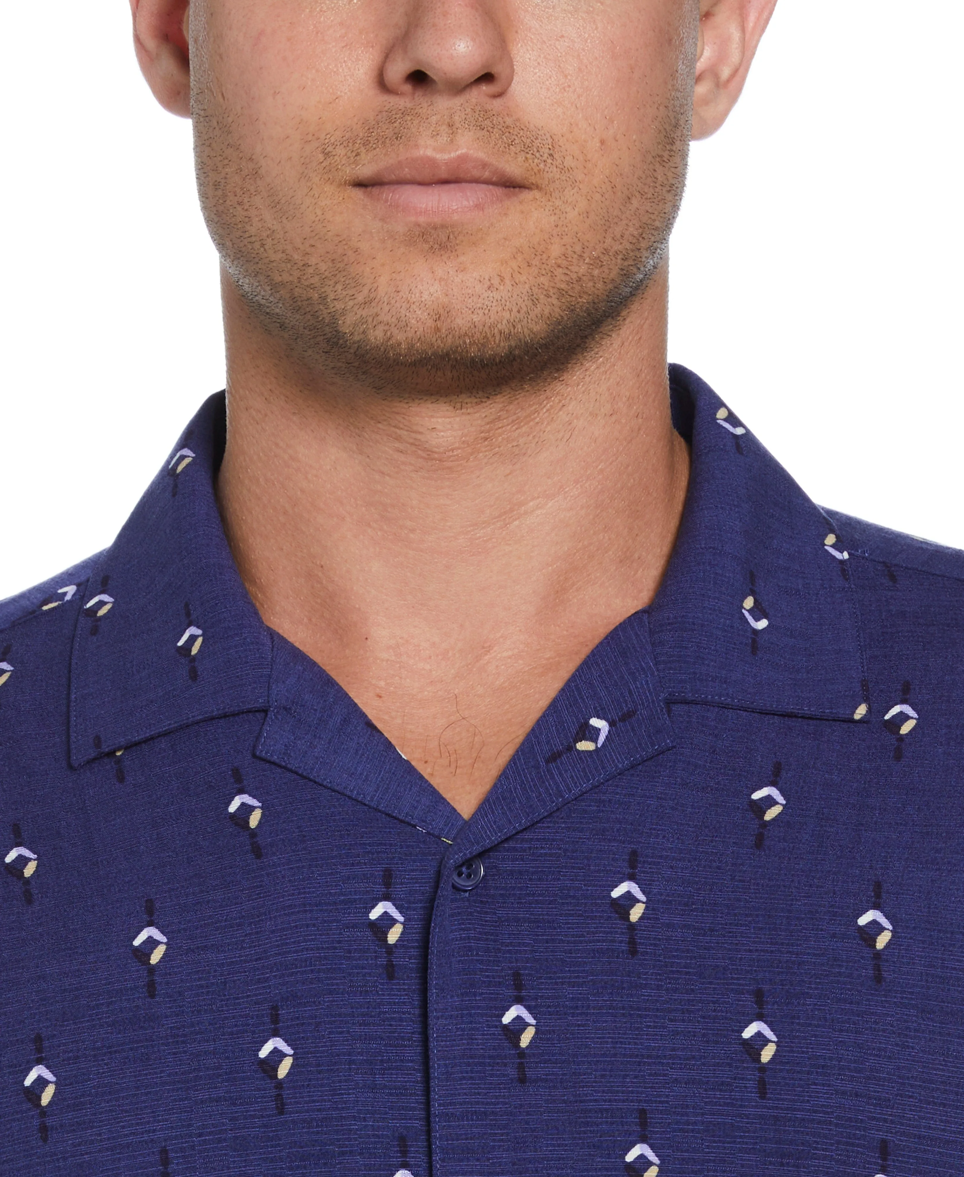 Retro Geometric Print Shirt