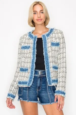 Risen Tweed Blazer Jacket