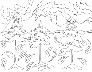 Rocky Mountain High 22" x 28" Pattern