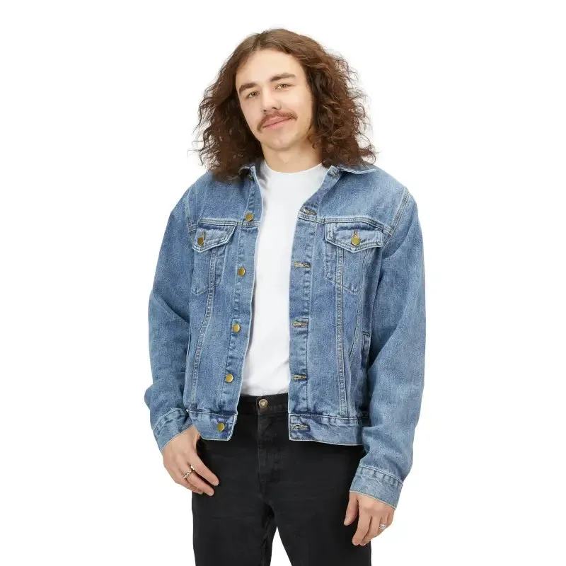 Rugged Charm Denim Jacket for the Modern Man
