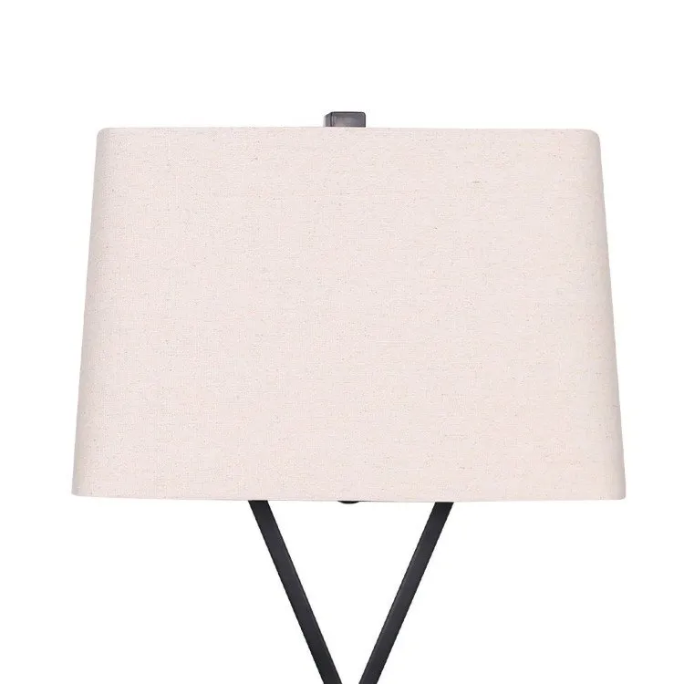 SARANTINO METAL TABLE LAMP WITH X STAND