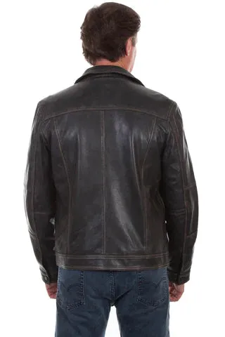 Scully Mens Black Leather Jacket