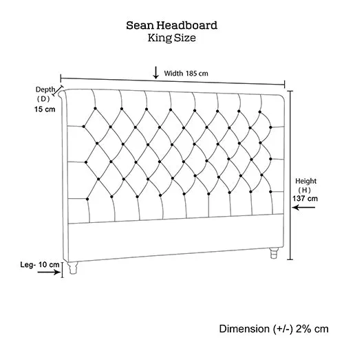 Sean Headboard  - Beige