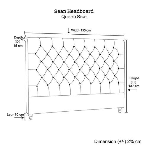 Sean Headboard  - Beige