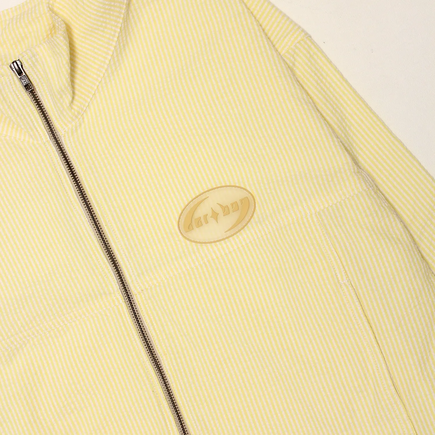 Seersucker Track Jacket (Yellow)