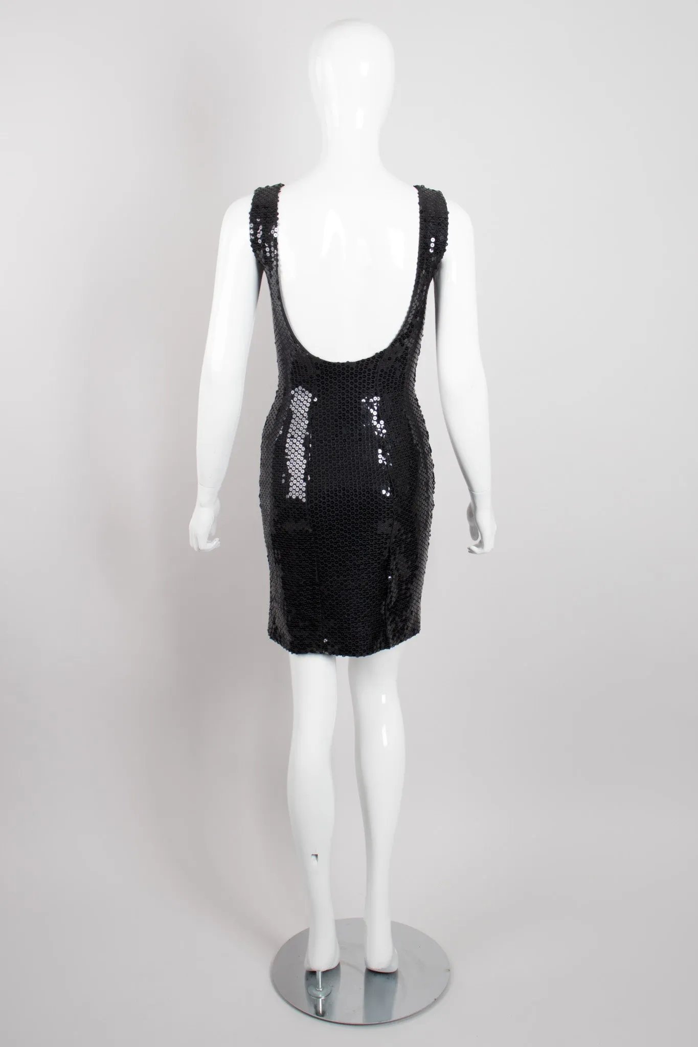 Sequin Square Neck Minidress