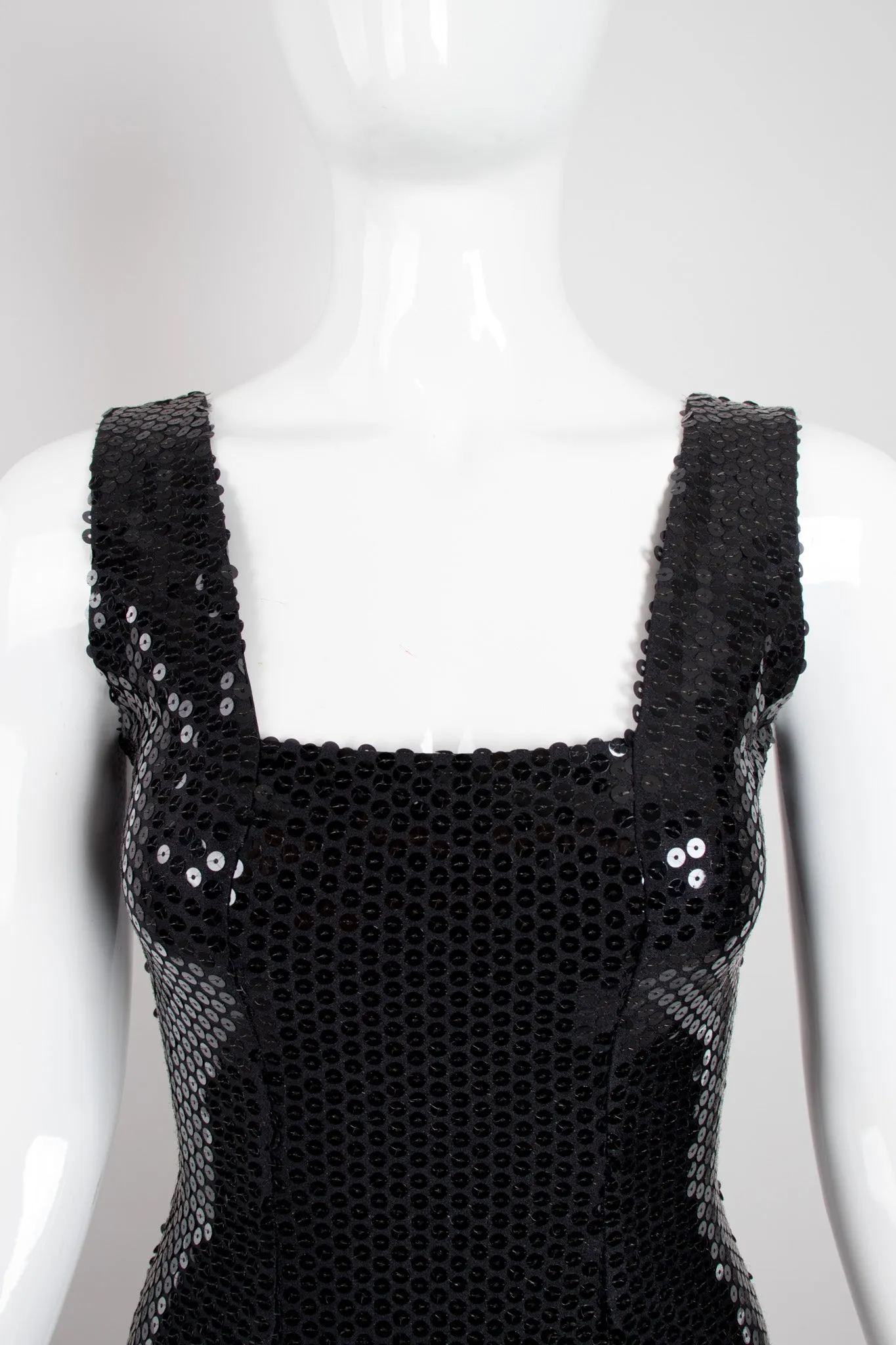 Sequin Square Neck Minidress
