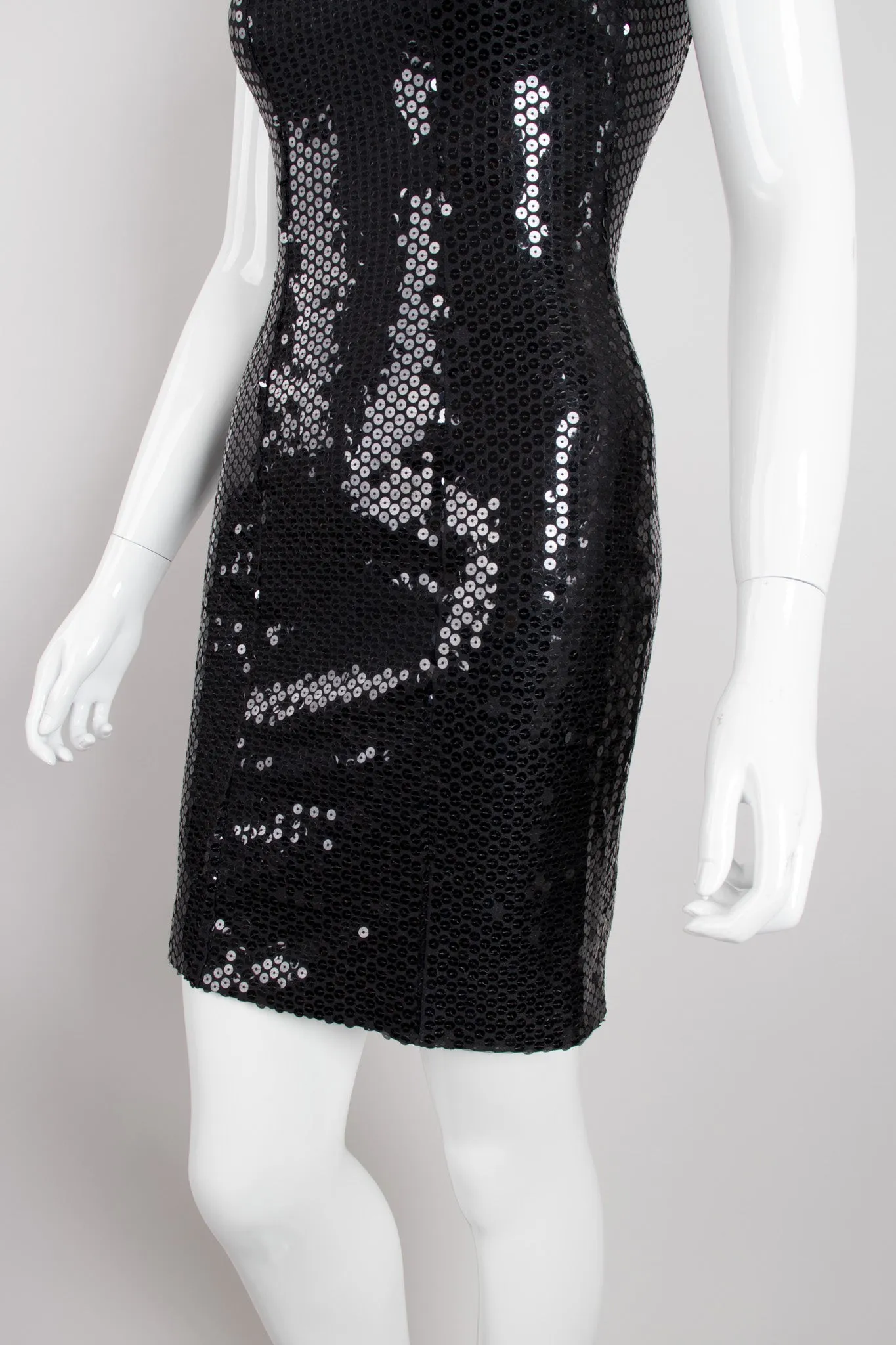Sequin Square Neck Minidress