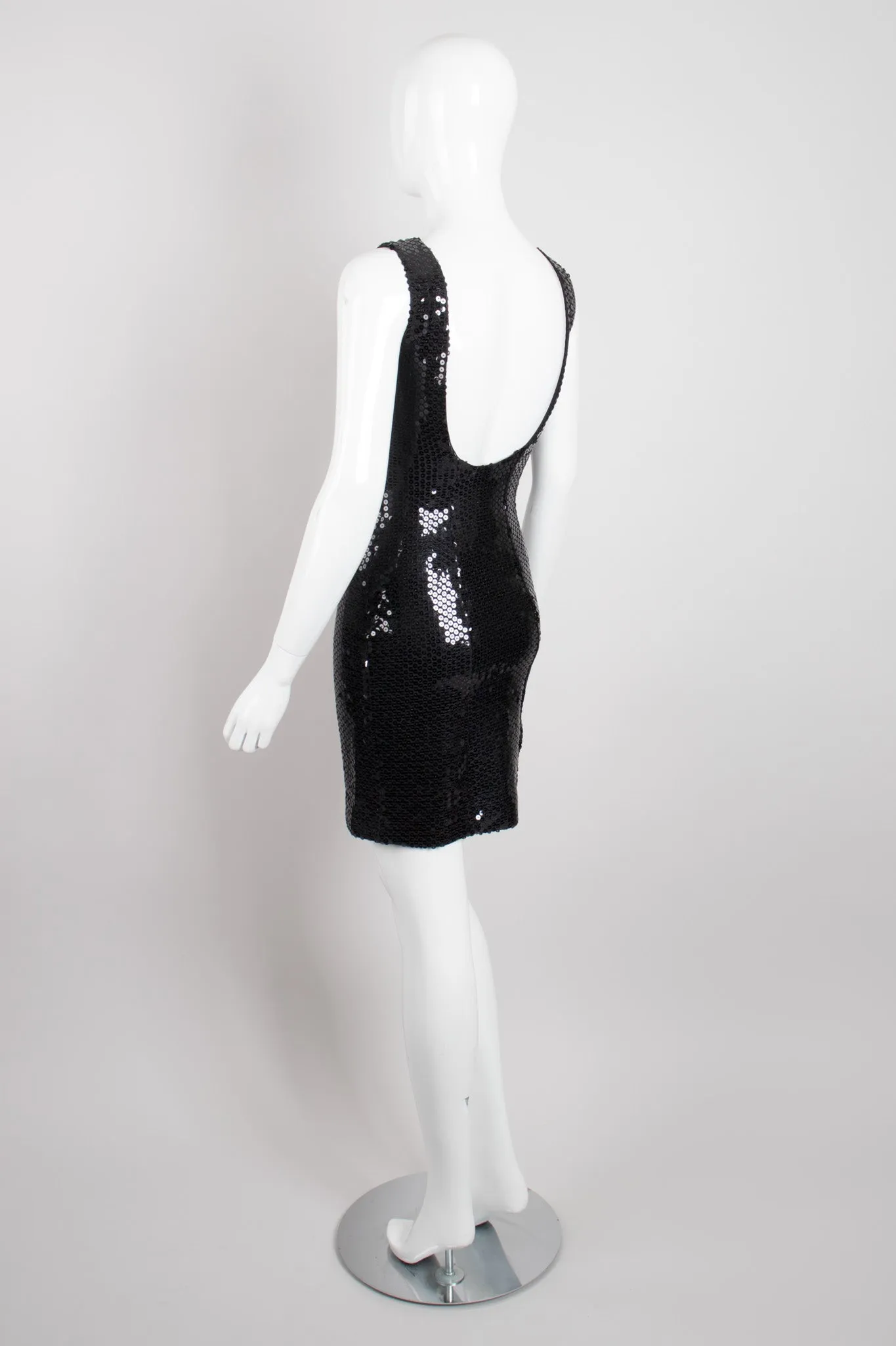 Sequin Square Neck Minidress