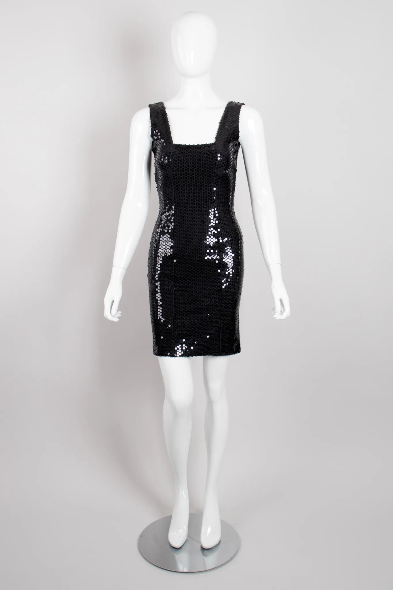 Sequin Square Neck Minidress