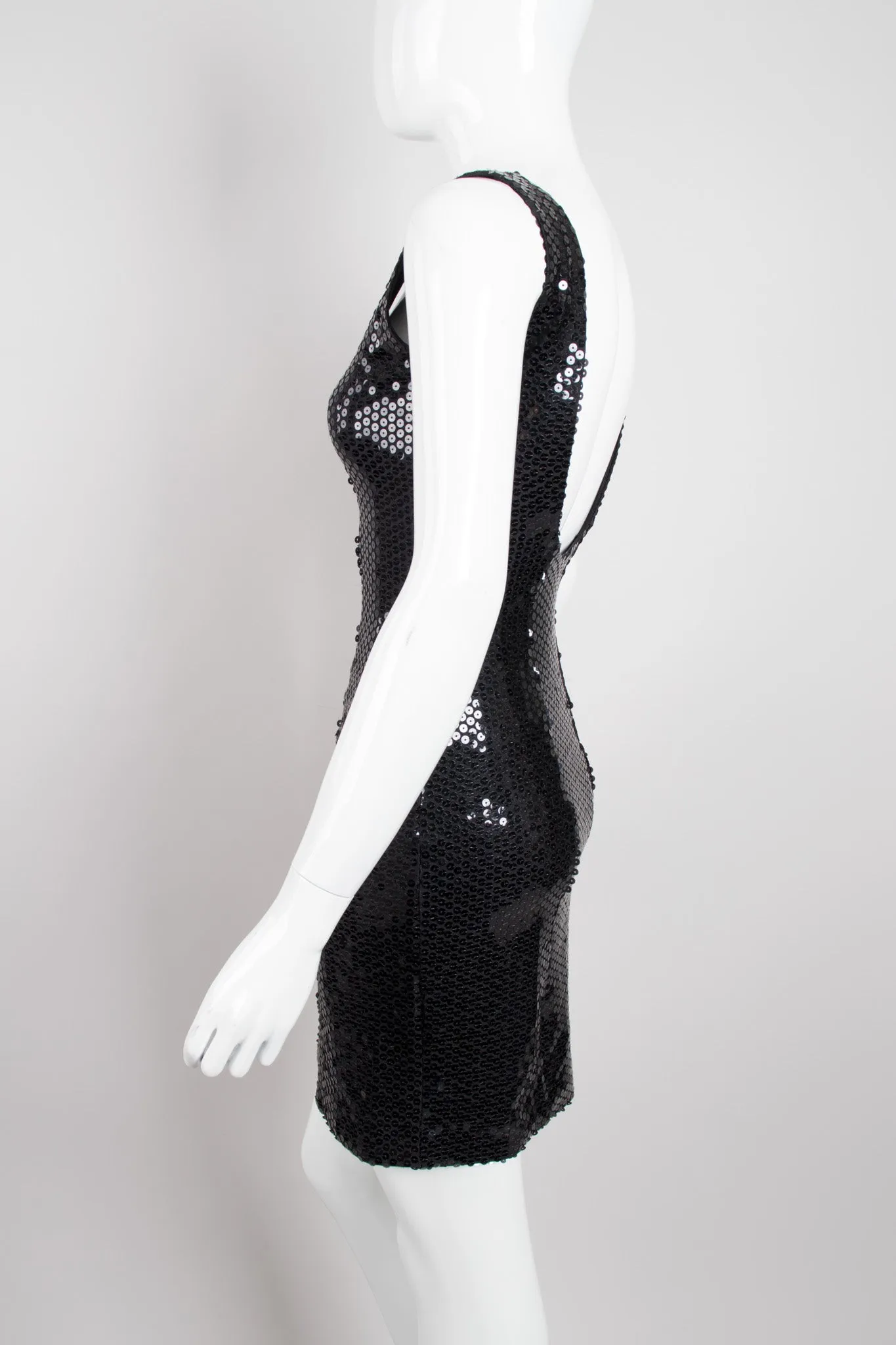 Sequin Square Neck Minidress