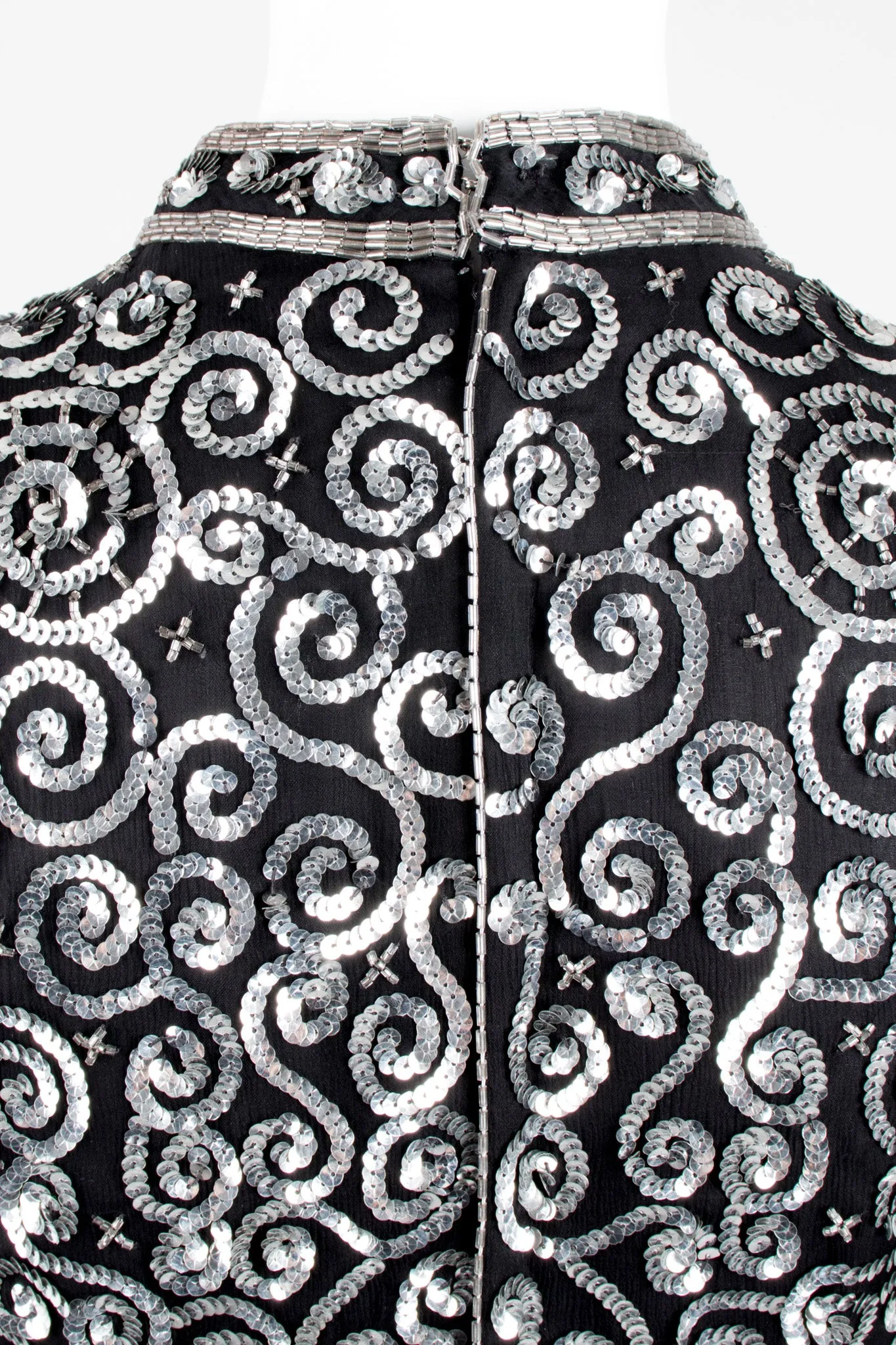 Sequin Swirl Column Dress