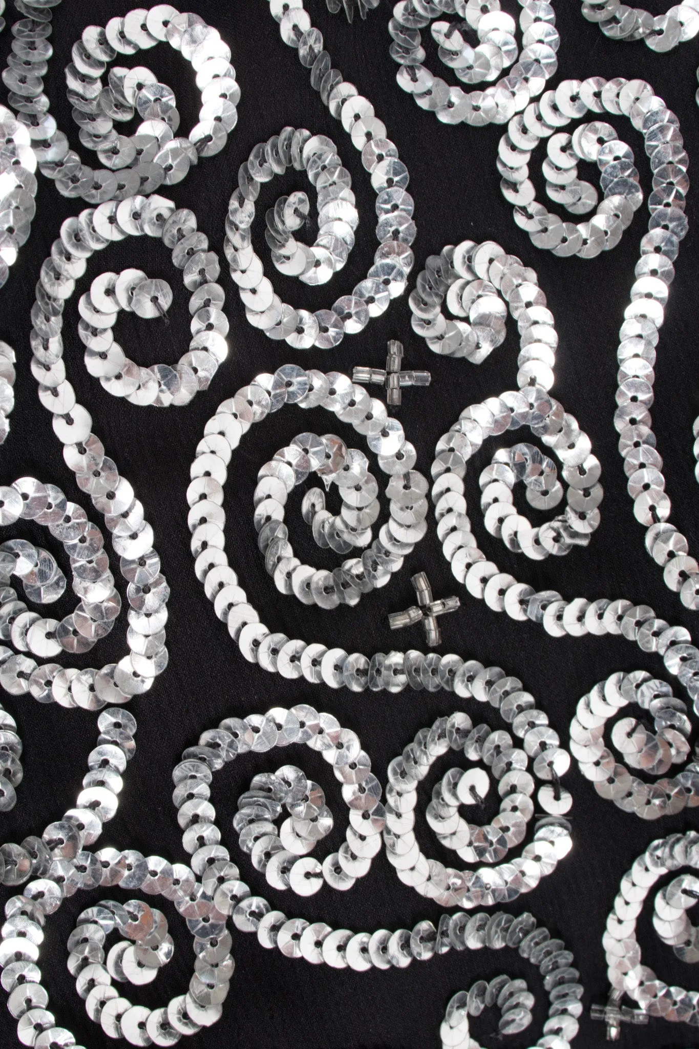 Sequin Swirl Column Dress