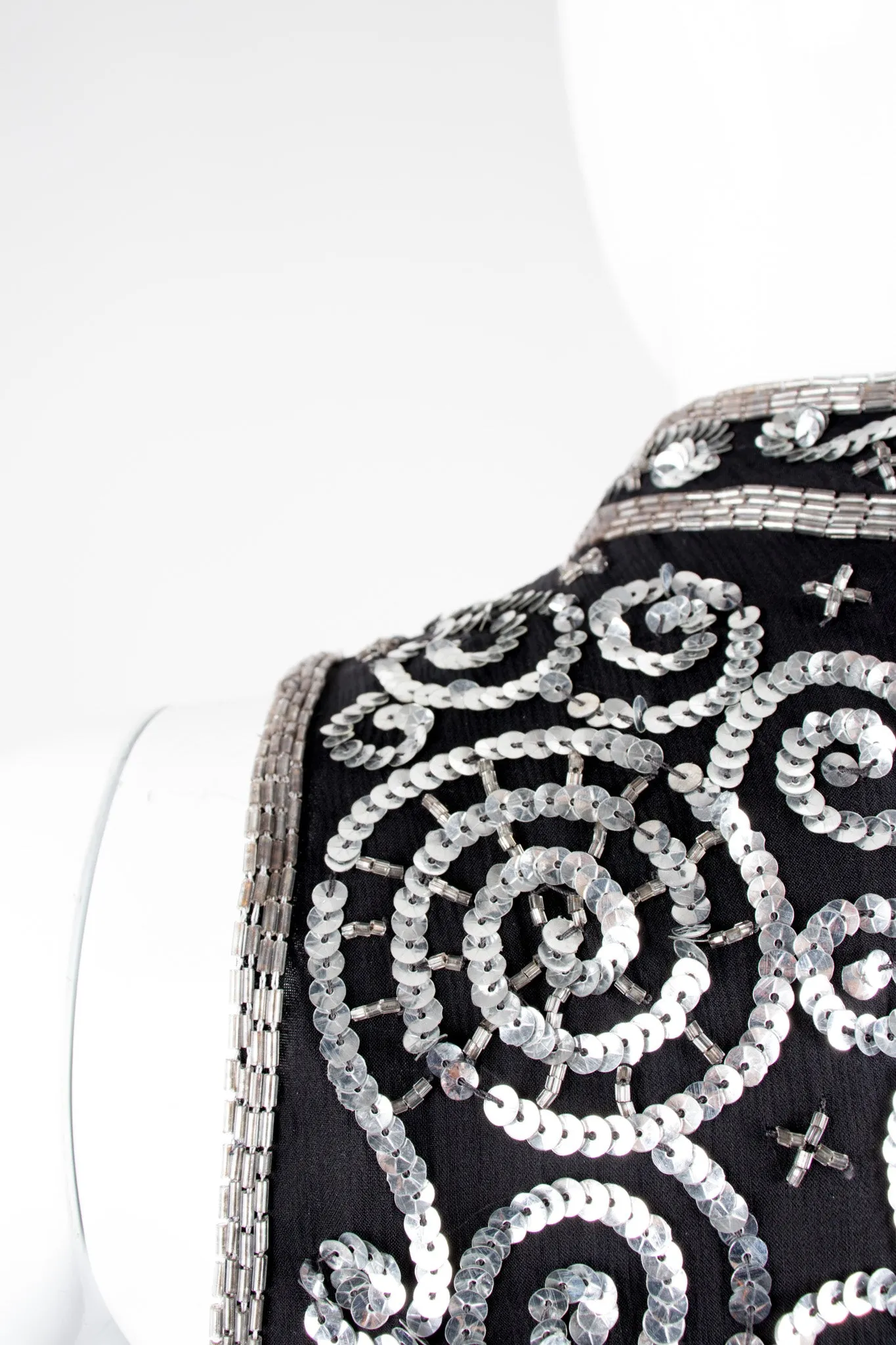 Sequin Swirl Column Dress