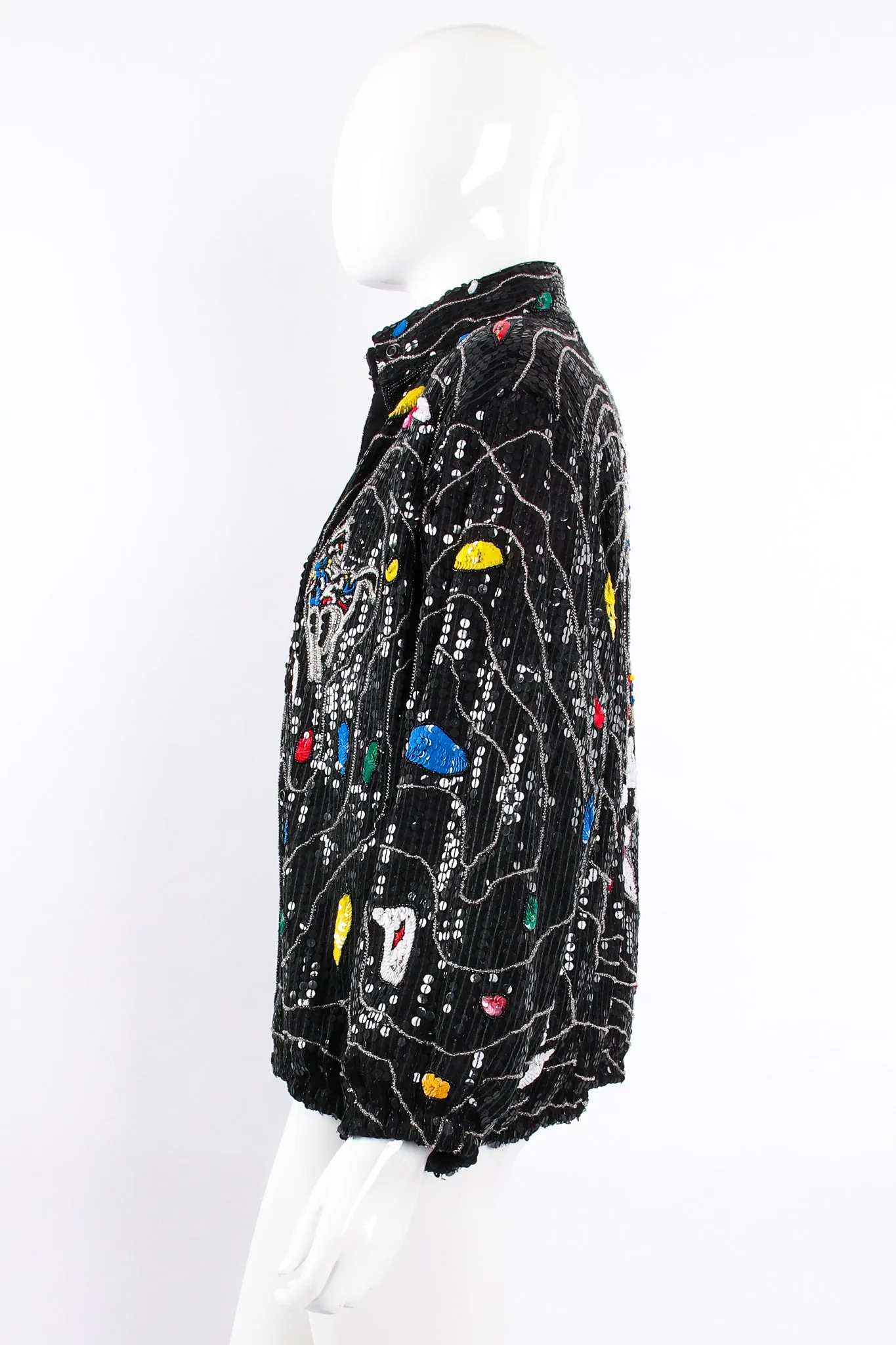 Sequined Stallion Bomber Jacket