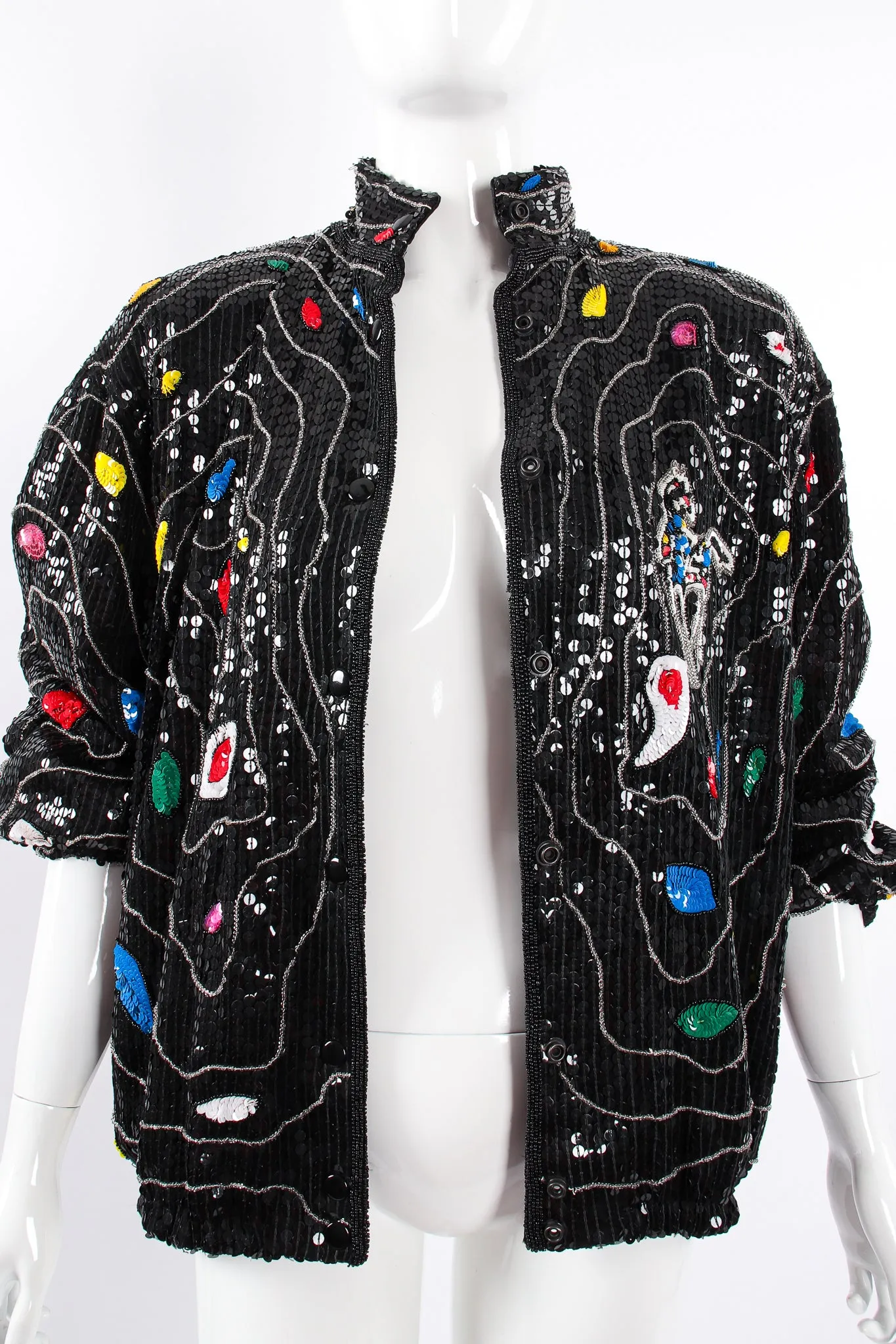 Sequined Stallion Bomber Jacket