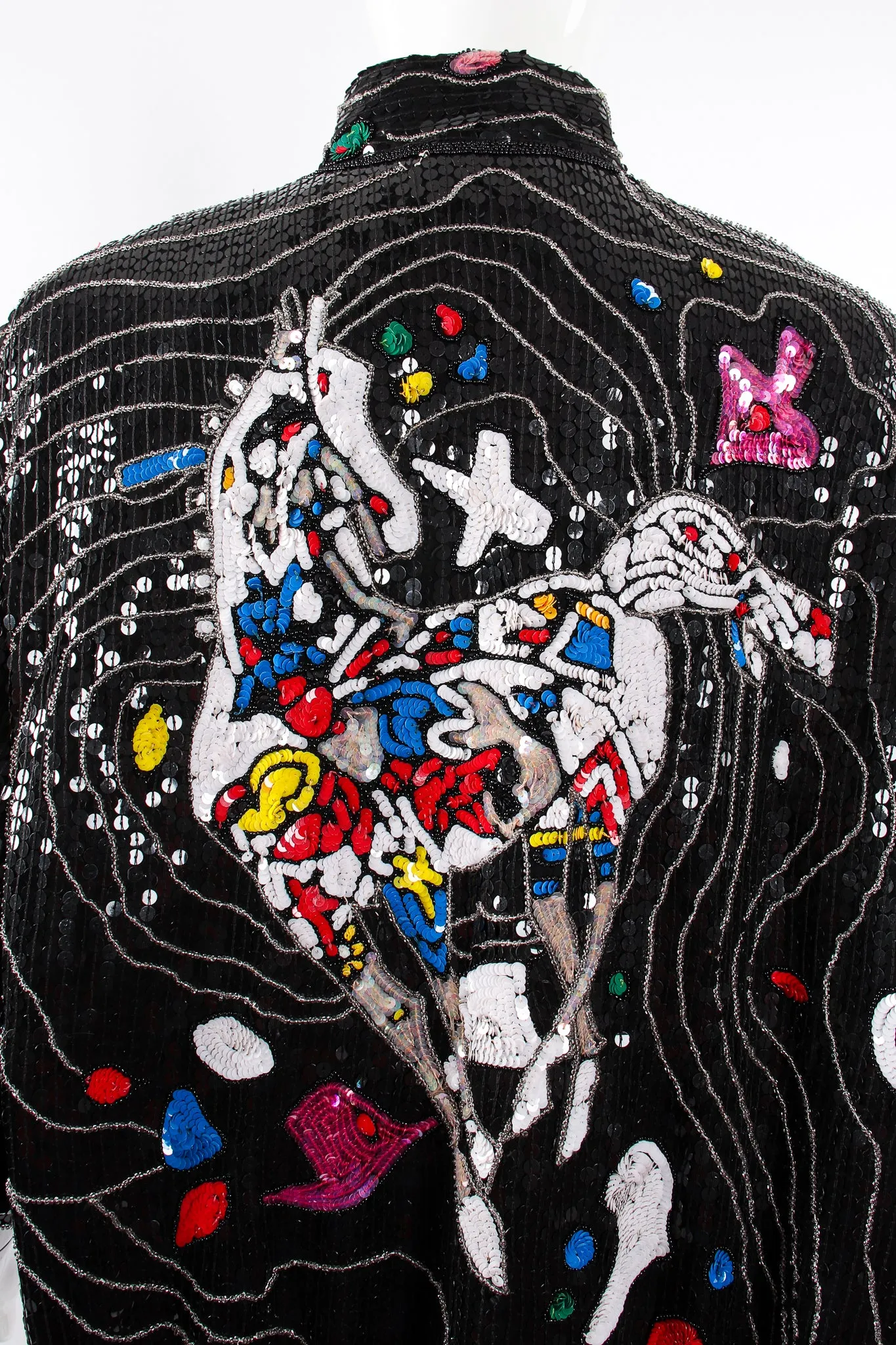 Sequined Stallion Bomber Jacket