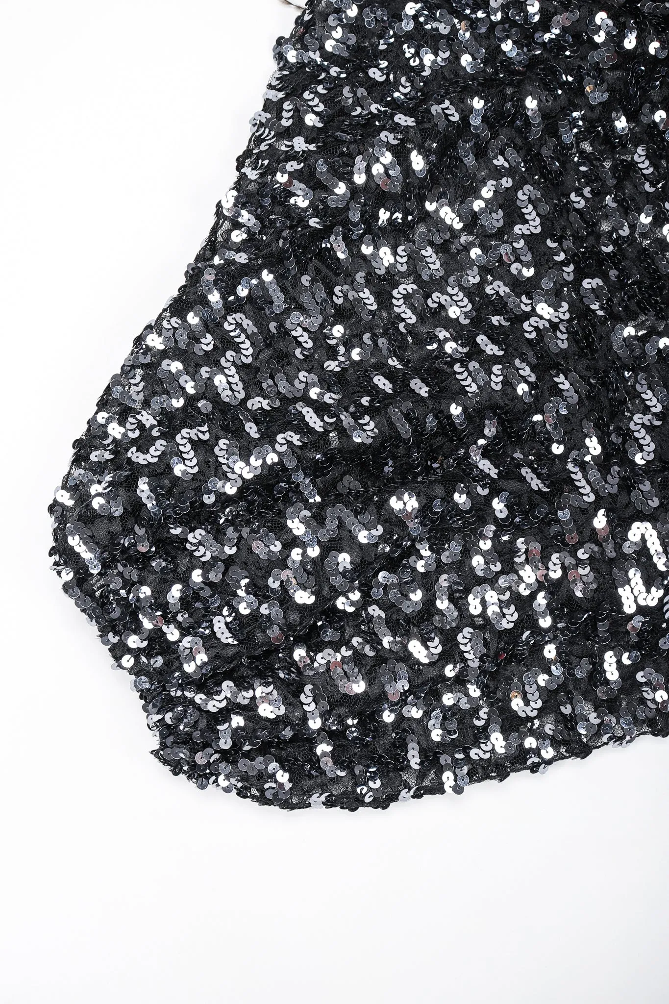 Sheer Sequin Feather Batwing Jacket