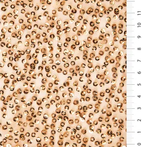 Shiny Lace Sequin Fabric with Subtle Swirl Pattern