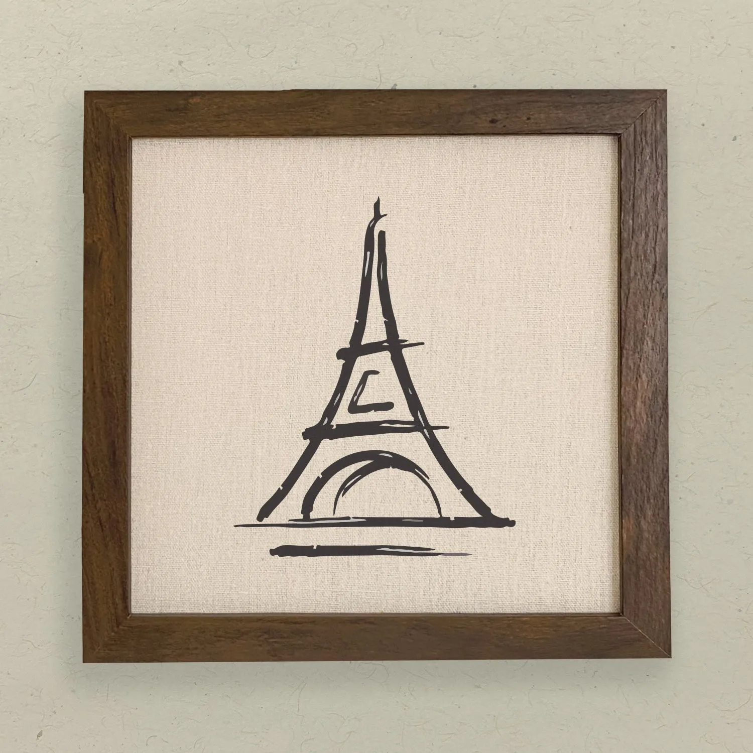 Simple Eiffel Tower - Framed Sign