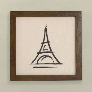 Simple Eiffel Tower - Framed Sign