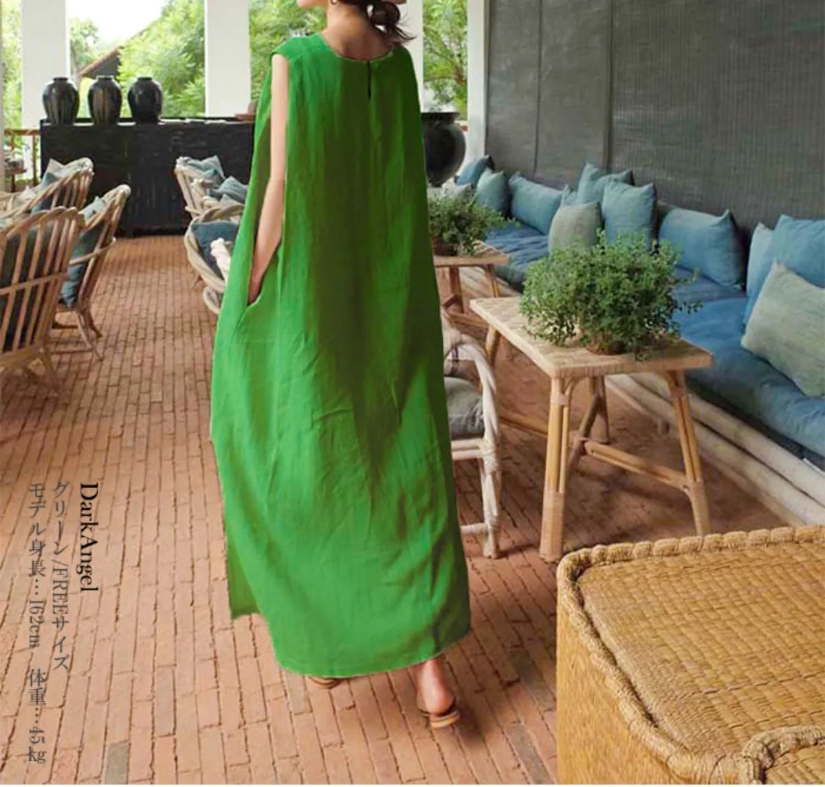 Simple Loose Sleeveless Long Dress