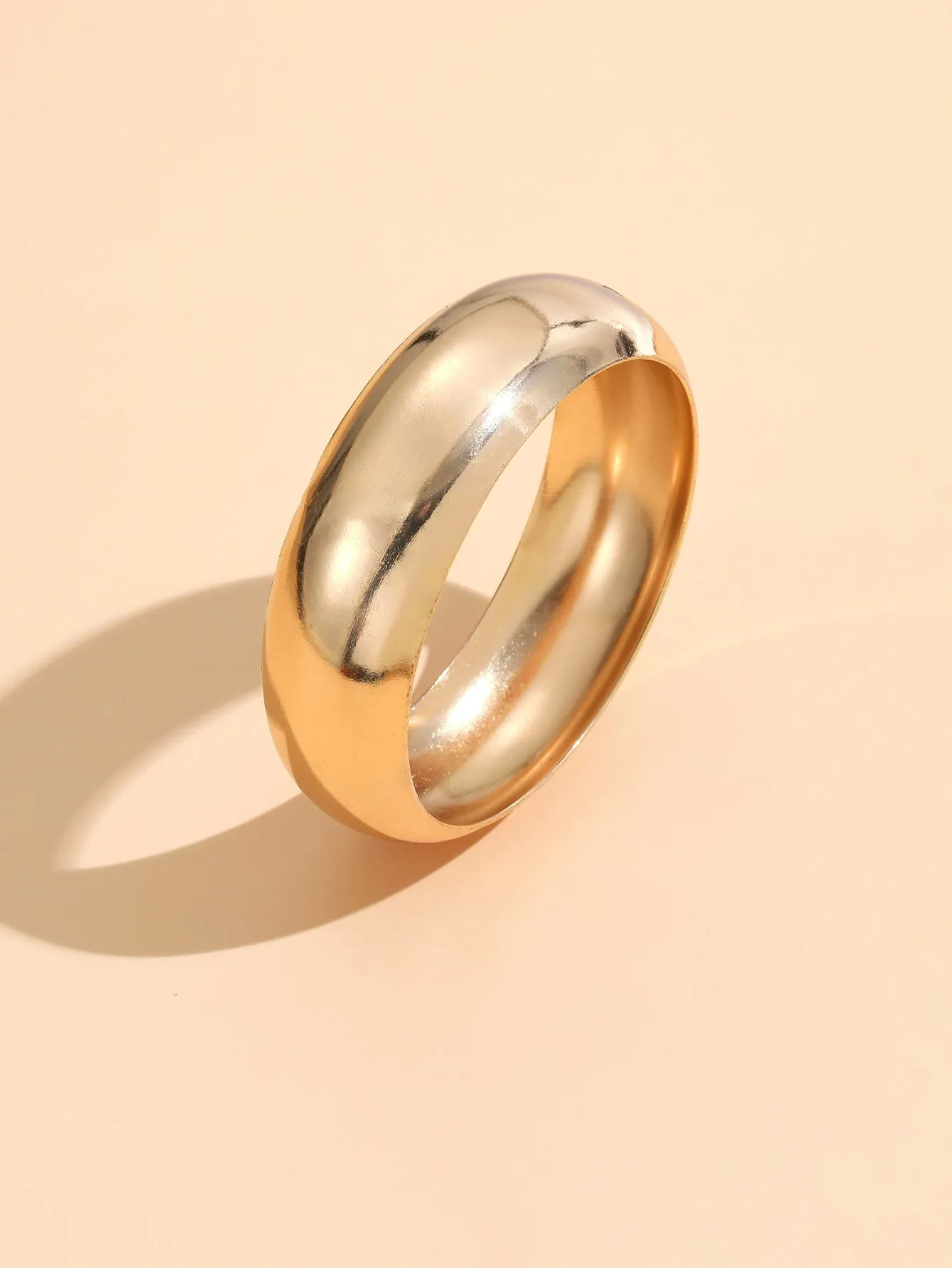 Simple Solid Bangle - Gold